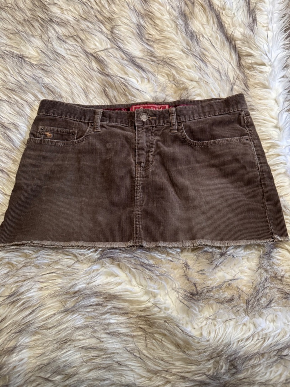 Abercrombie cordoroy mini skirt - size 4